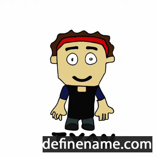 cartoon of the name Tiyon