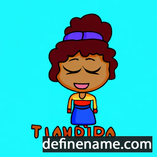 cartoon of the name Tjandra