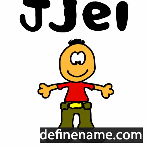 cartoon of the name Tjeu