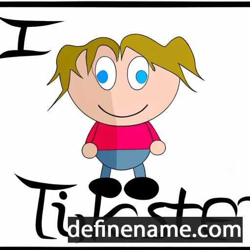 cartoon of the name Tjitske