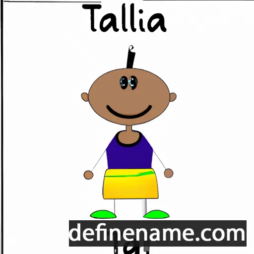 cartoon of the name Tlali