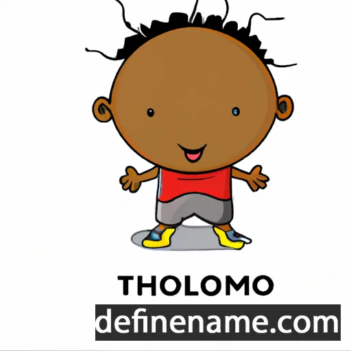 cartoon of the name Tlhokomelo