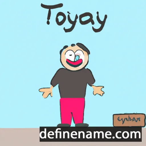 cartoon of the name Tögöldörzayaa