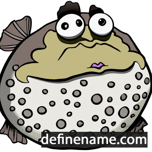 cartoon of the name Toadfish