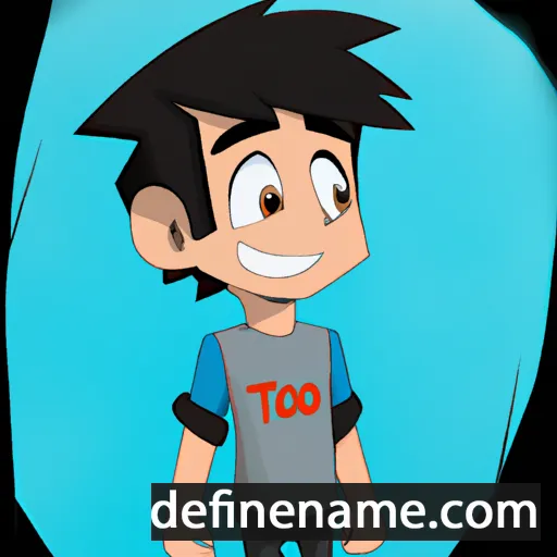 cartoon of the name Tobio