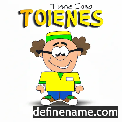 cartoon of the name Toennies