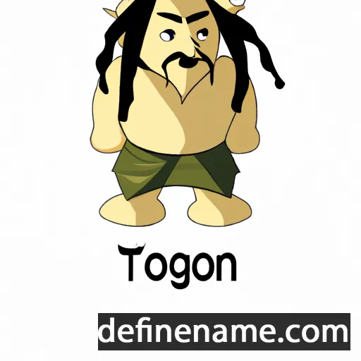 cartoon of the name Toghon