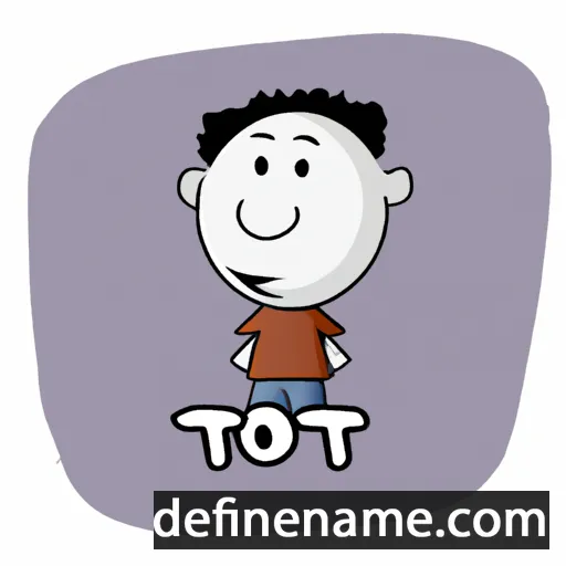 cartoon of the name Toi