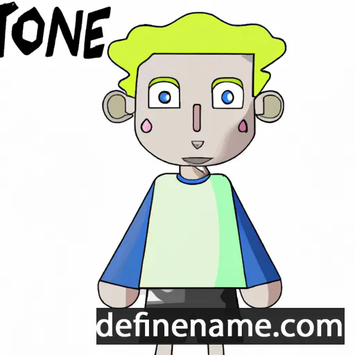 cartoon of the name Tóne