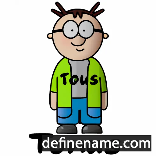 cartoon of the name Tönius