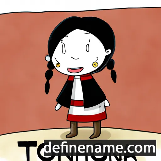 cartoon of the name Tojonirina