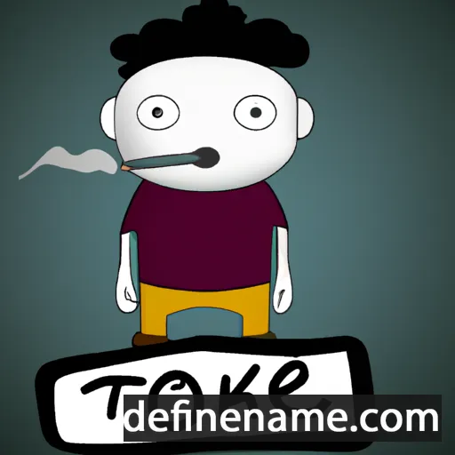 cartoon of the name Toke