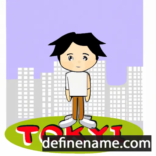 cartoon of the name Tokiyo