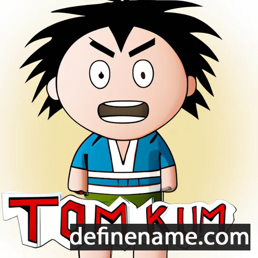 cartoon of the name Tokumi