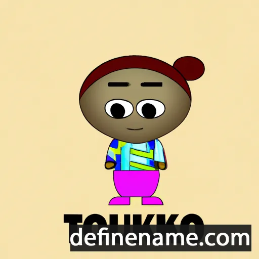 cartoon of the name Tokunbo