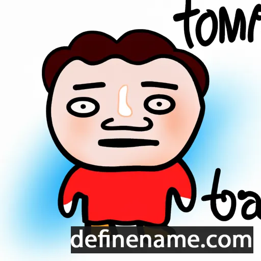 cartoon of the name Tomam