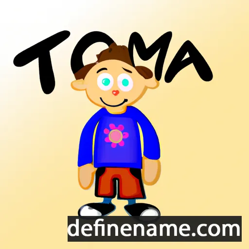 cartoon of the name Tomaz