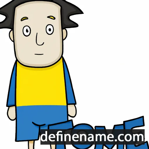 cartoon of the name Tome