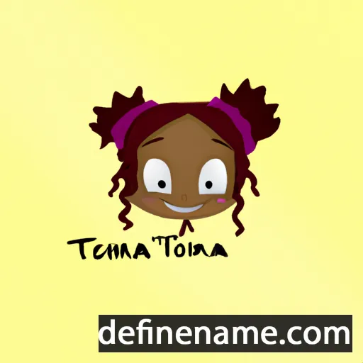 cartoon of the name Tomekia