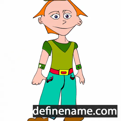 cartoon of the name Tomi