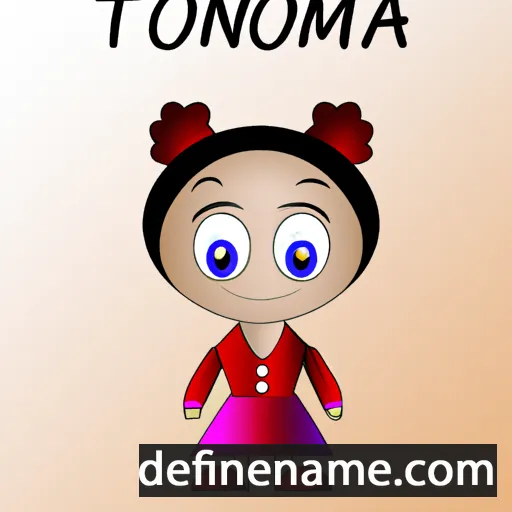 cartoon of the name Tommia