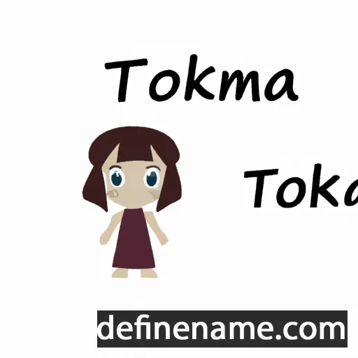 cartoon of the name Tomoka