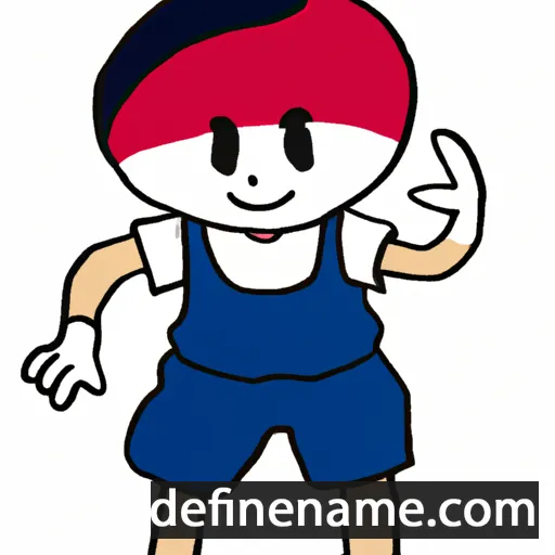 cartoon of the name Tomone