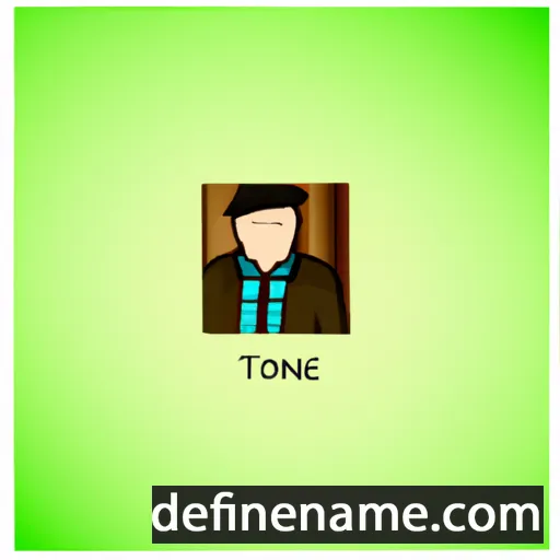 cartoon of the name Tonet