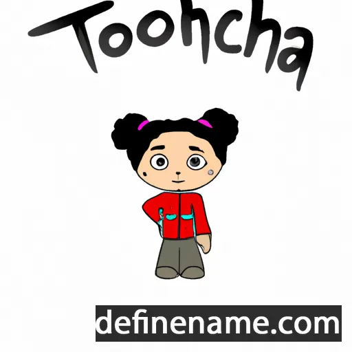 cartoon of the name Tonicha