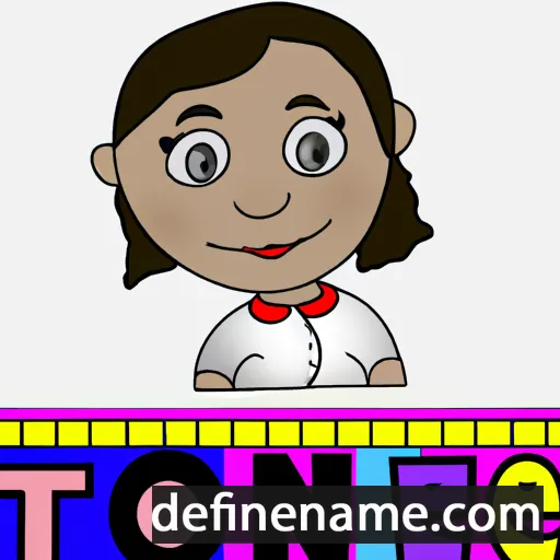 cartoon of the name Tonie