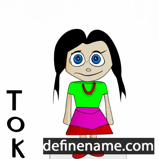 cartoon of the name Tonika