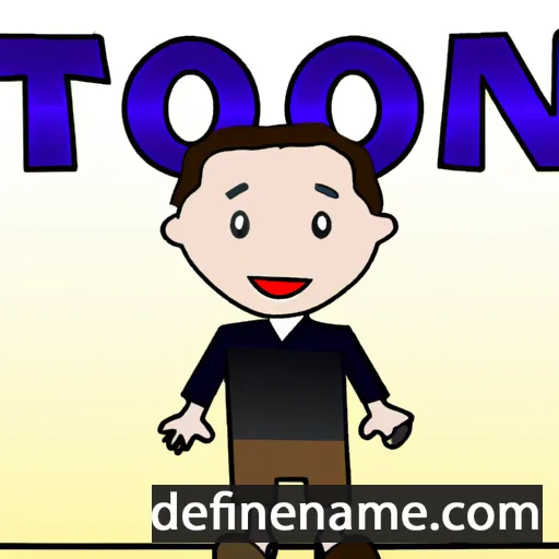 cartoon of the name Tonin