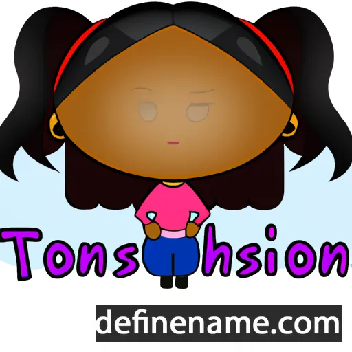 cartoon of the name Tonisha