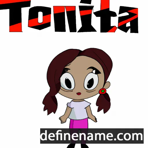 cartoon of the name Tonita