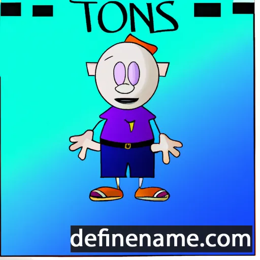 cartoon of the name Tonnis