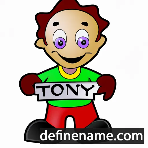 cartoon of the name Tonny