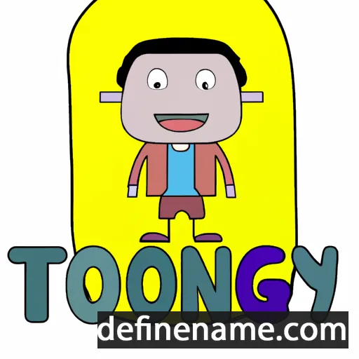 cartoon of the name Tonying