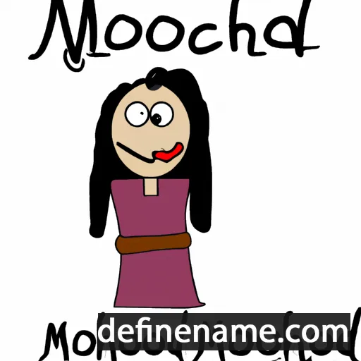 cartoon of the name Mozhdeh