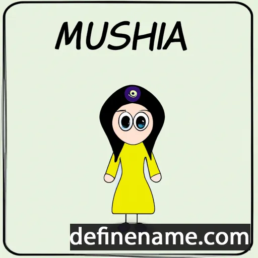 cartoon of the name Muhsina