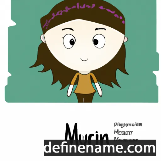 cartoon of the name Muireann