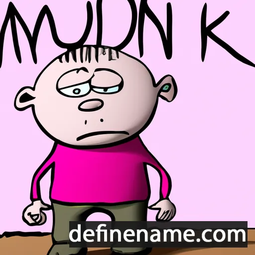 cartoon of the name Mundzuk