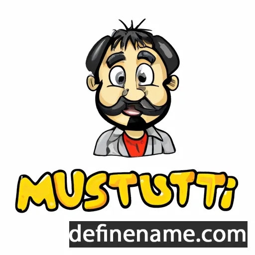 cartoon of the name Mustafa