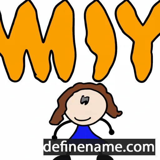 cartoon of the name My