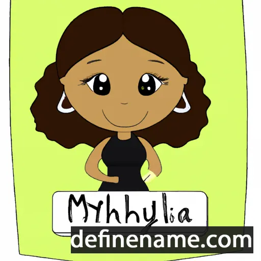 cartoon of the name Mykhaila