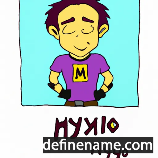 cartoon of the name Mykhaylo