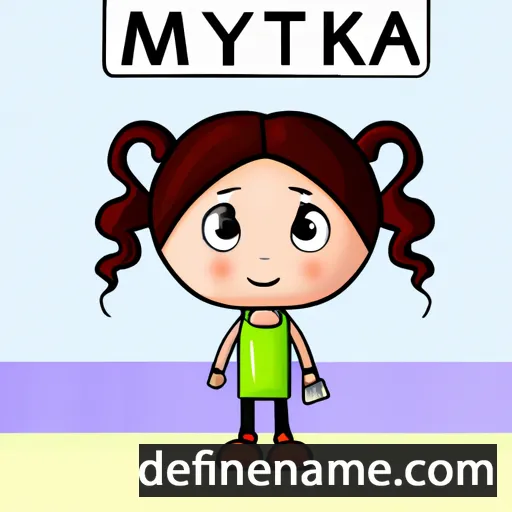 cartoon of the name Mykyta