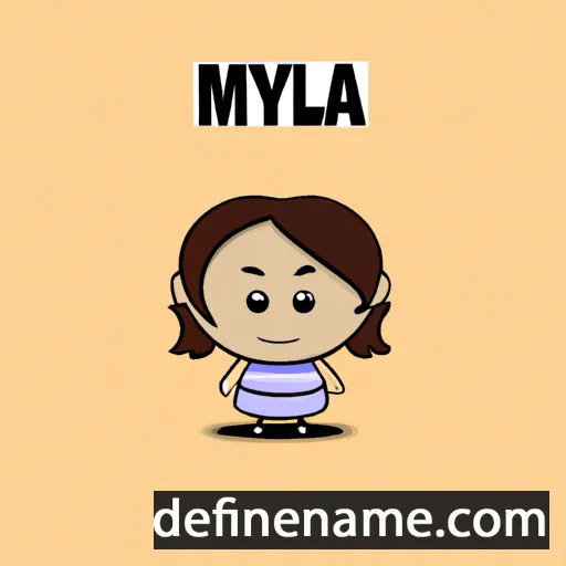 Myla cartoon