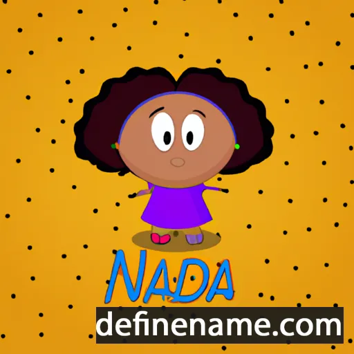 cartoon of the name Nádia