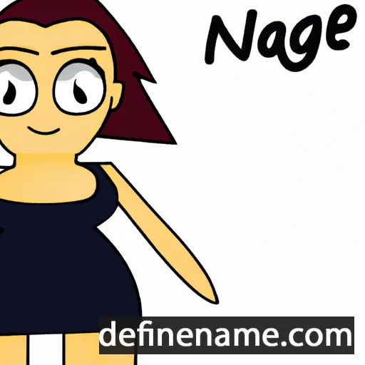 cartoon of the name Nadège