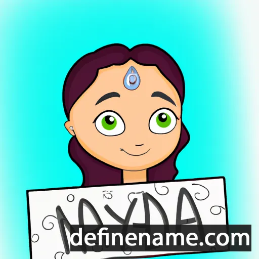 cartoon of the name Nadiya